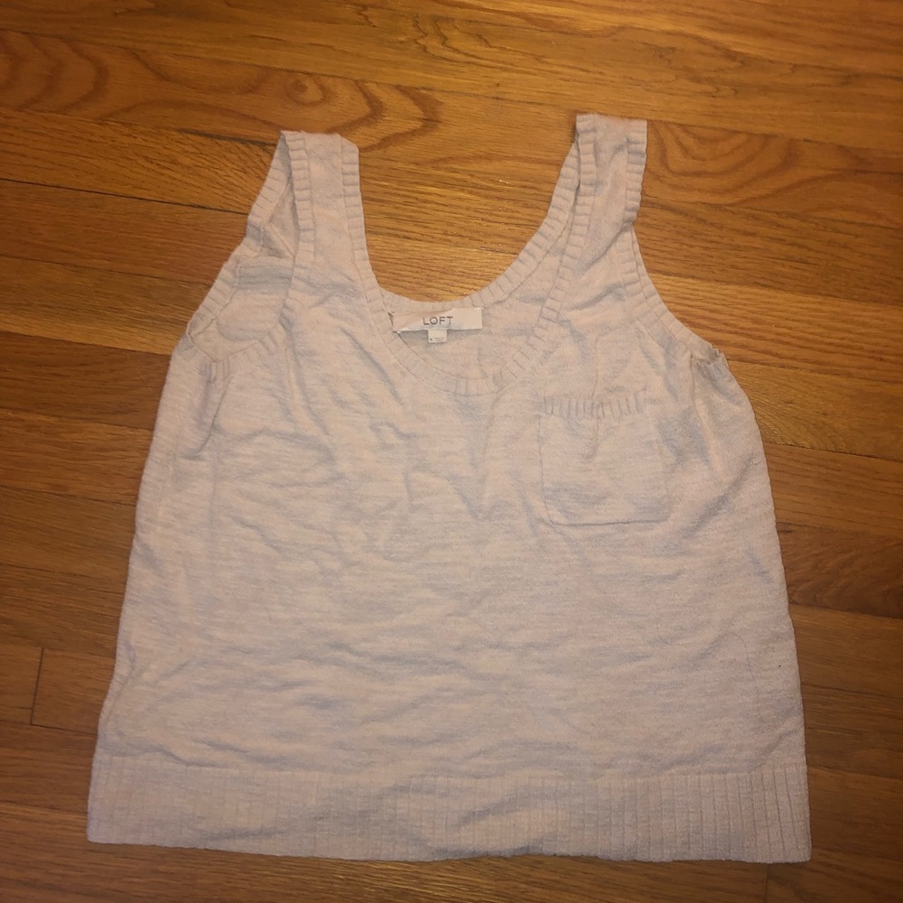 Loft cropped sweater tank